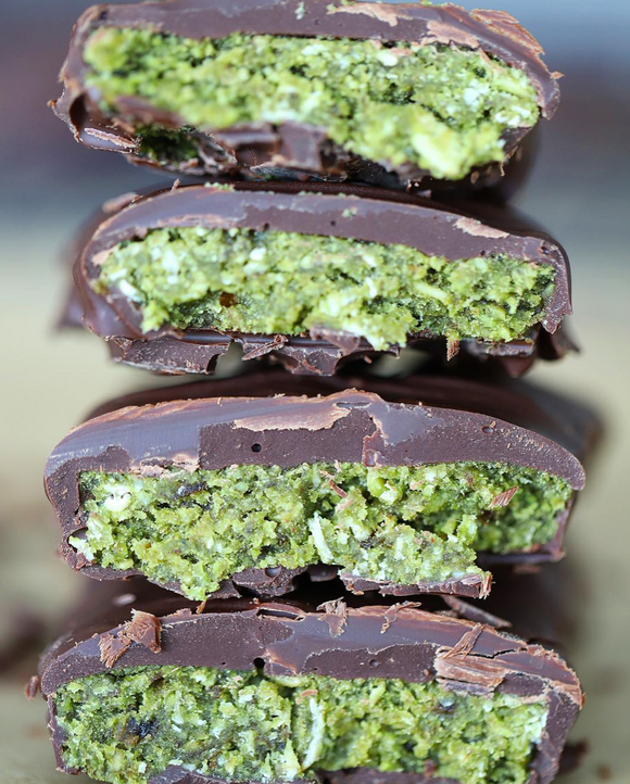 Coconut Manna-Matcha Chocolate Bars